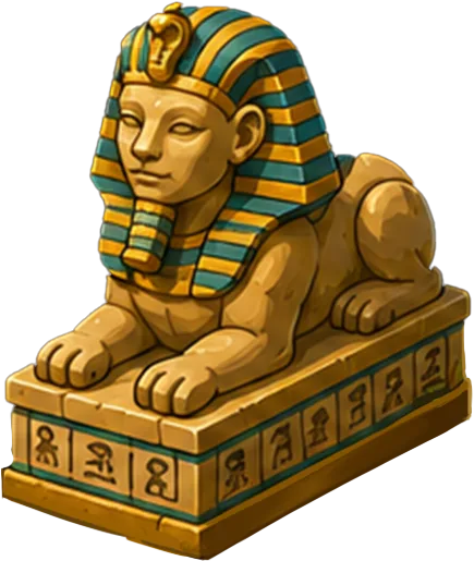 The Sphinx, keeping watch over the substrate.